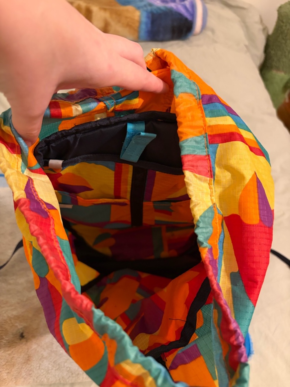 REI Bold Multi-Color Backpack with Bright Pattern - Picture 6 of 6